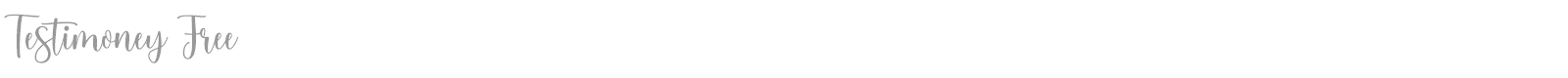 Testimoney font preview